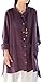Soojun Women's Loose Fit Button Down Linen Cotton Cardigan Shirts Coat