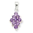 Sterling Silver Amethyst Pendant