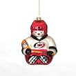 Carolina Hurricanes NHL Glass Snowman Ornament (5.5")