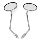 8mm Circinal Motorcycle Rear Viw Mirror For Kawasaki Suzuki Honda Bmw 