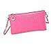 Doinshop Crocodile Messenger Bags Crossbody Clutch Women Shoulder Handbag (pink)