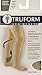 Truform Anti Embolism Stockings, Thigh High Post Surgery Recovery Hospital Style, 18 mmHg Compression for Men and Women, Full Length Ted Hose, Open Toe, Beige, Large