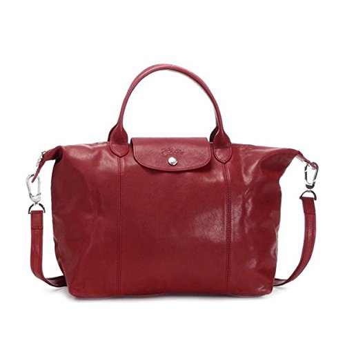 (ロンシャン) LONGCHAMP ル・プリアージュ キュイール ショルダーバッグ レザー レッド [並行輸入品] 画像