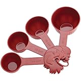 Paula Deen Pantryware 4-Piece Measuring Cup Set, Red Speckle