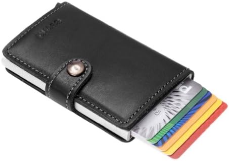Secrid Men Mini Wallet Genuine Leather RFID Safe Card Case for max 12 cards