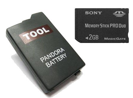 2GB PANDORA BATTERY KIT - COMPRISING 2GB PRO DUO MEMORY CARD PRE-CONFIGURED TO CFW 5.00 M33-6, for the Sony PSP1000 & 2000, with user guide for dummies. *Play games, watch movies and TV, listen to Internet Radio, all on your PSP!* - Hi-TEC ESSENTIALS