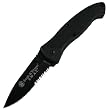 Smith & Wesson SWATMBS Swat Medium Serrated Assisted Opening Knife, Black