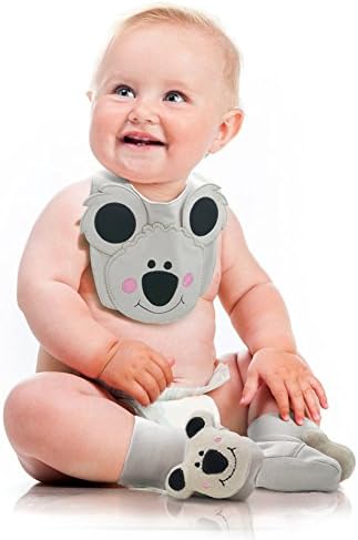 Newbone Baby 2 Piece Set Bib And Booties Shoes Soft Cotton (2 piece Sset)