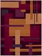 Shaw Living Reverie 7-Foot 8-Inch by 10-Foot 9-Inch Rug in Umbra Pattern, Brick