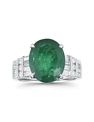 6.25 Ctw Zambian Emerald oval and Diamond Ring!!!