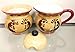 ACK Western Kokopelli Hand Painted Ceramic Creamer & Sugar Set, Sugar Bowl with Lid