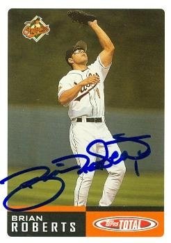 Brian Roberts Autographed/Hand Signed Baseball Card (Baltimore Orioles) 2002 Topps Total #871
