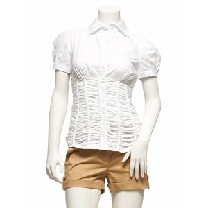 Buy 2b Ruched Corset Waist Blouse by bebe