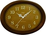 Coga (�R�K) �|�����v Oval Wood Wall Clock Brown �u���E�� JSW08091003-BR