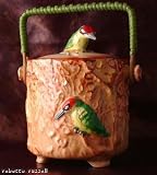 Falcon ware Art Deco Biscuit barrel Woodpecker 5176