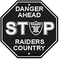 Danger Ahead Stop Sign - Oakland Raiders
