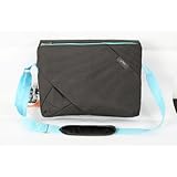 Bipra 15.6 Inch Laptop Messenger Bag Grey/blue Design Suitable for 15.6 Inch Fits Most Devices Netbooks, Laptop Computers, Tablets, Ipad