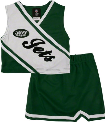 New York Jets Girl's 4-6 Two-Piece Cheerleader Set