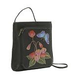 Anuschka Crsna Mini Organizer: Ethereal Butterfly Ebony