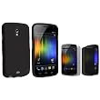 eForCity Black Snap on Rubber Coated Case + Privacy Screen Protector Compatible with Samsung� Galaxy Nexus CDMA SCH-i515 / Galaxy Nexus GSM i9250