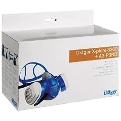Dr�ger X-plore 3300 Lackierer-Set Farbspritz Halbmaske + A2P3 Filter