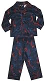  : Spider-man with Spiders Blue Flannel Pajama Set for toddlers for boys