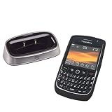 Combo of Blackberry OEM Black Silicone Skin Cover Case and Charging Pod for Blackberry 8900 Javelin