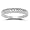10k White Gold Diamond Channel Set Band (1/10 cttw, I-J Color, I2-I3 Clarity), Size 7