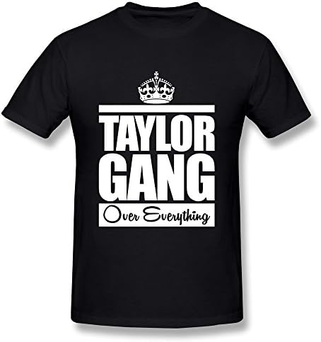 Male Crew Neck Taylor Gang Over Everything T-Shirt L Black