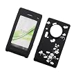Samsung Memoir T929 T-Mobile Laser Skin Case Soft Rubber Silicone Protector Image Cover Midnight Flowers