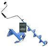 H�henverstellbarer Eisbohrer 15cm mit Sportfischer Passh�lle