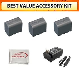Best Value Accessory Kit 3 Pack Of Li-Ion Extended Life Replacement DATA Battery Pack for... by Sunset