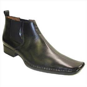 Giorgio Brutini 159111 Center Seamed Demi Boot in Black by Giorgio Brutini