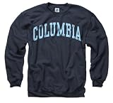 Columbia Lions Navy Arch Crewneck Sweatshirt