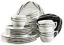 Domestic 920666 Madonna Porzellan Kaffeeservice 18-teilig mit je 6 Tassen, Untertassen, Dessertteller