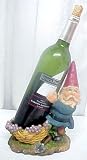 Vineyard Garden Gnome Wine Bottle Holder Decor