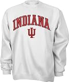 Indiana Hoosiers White Tackle Twill Crewneck Sweatshirt