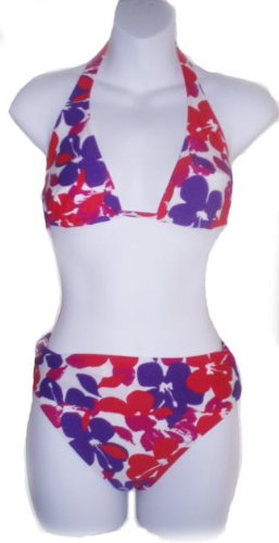 Free by Gottex Triangle Bikini Top Banded Bikini Bottoms
