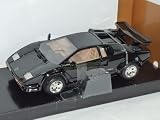LAMBORGHINI COUNTACH BLACK COUPE 1/24 MOTORMAX MOTOR MAX MODEL CAR