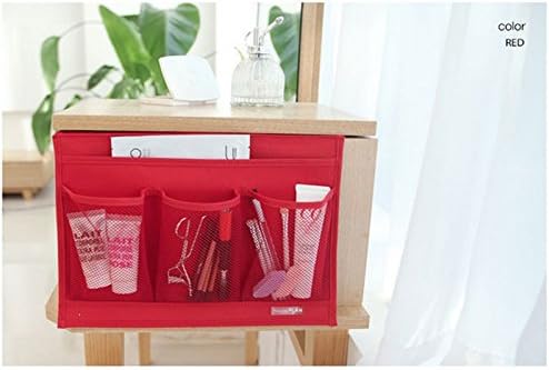 Kynxn(TM) Greenery Homewares Washable Oxford 4Pockets Bedside Arm Chair Desk Sofa Slipcovers Storage Bag Controller Holder Organizer Pouch