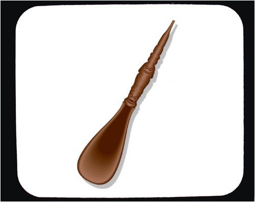 Mauspad mit Dekoration - schnitzen, Holz, Löffel, Wood