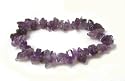 Gemstone chip bracelet - AMETHYST