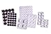 Supply Guru Furniture Pads Self Stick Bumpers Variety of Sizes Assortment, Round & Square, 120 Pieces, Clear - Foam