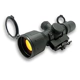 NcSTAR® 4 - 9x42 mm Red / Green Illuminated Reticle Compact Rubber Tactical Scope AR15 / M16 Handle - mount