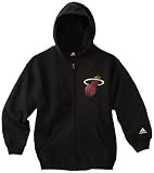 NBA Youth Miami Heat Team Vintage Fleece Hoodie - R288Tuhe (Antique Black, Large)