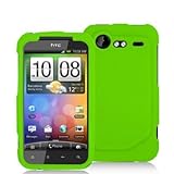 Neon Green Silicone Rubber Gel Soft Skin Case Cover for HTC Droid Incredibl ....