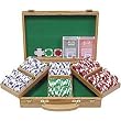 300 11.5G Holdem Poker Chip Set w/Genuine Oak Case