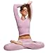 Warm & Cozy Yoga Tart Outfit, Matching Stretch Knit V Neck Top & Roll Waist Tights in Bubble Gum Pink or Over 20 Colors to Choose From - Made In America
