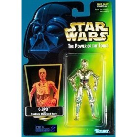 1997 Hasbro Star Wars Power of the Force C-3po Green Card Action Figure