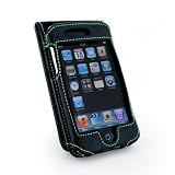 Eco-nique (Apple Ipod Touch 8GB/16GB/32GB 2nd & 3rd Gen 2G 3G) traditional Napa leather Case (Black)